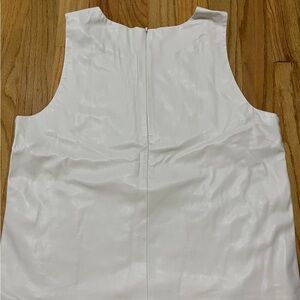 DKNY Leather tank top mesh